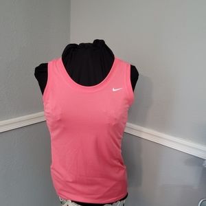 Pink nike sleeveless top